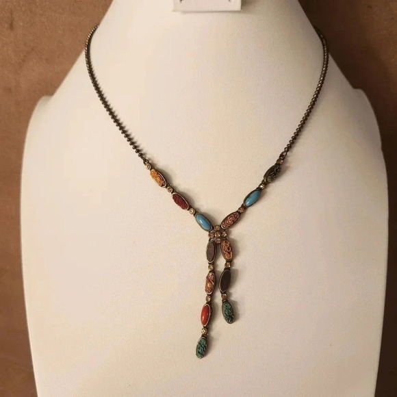 Kenneth Cole Multi color beaded necklace - Picture 1 of 3